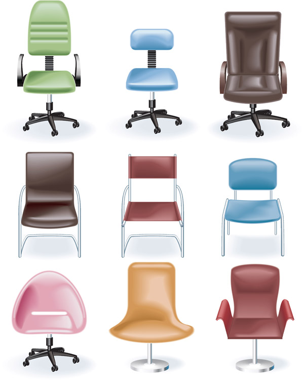 free vector Office furniture vector